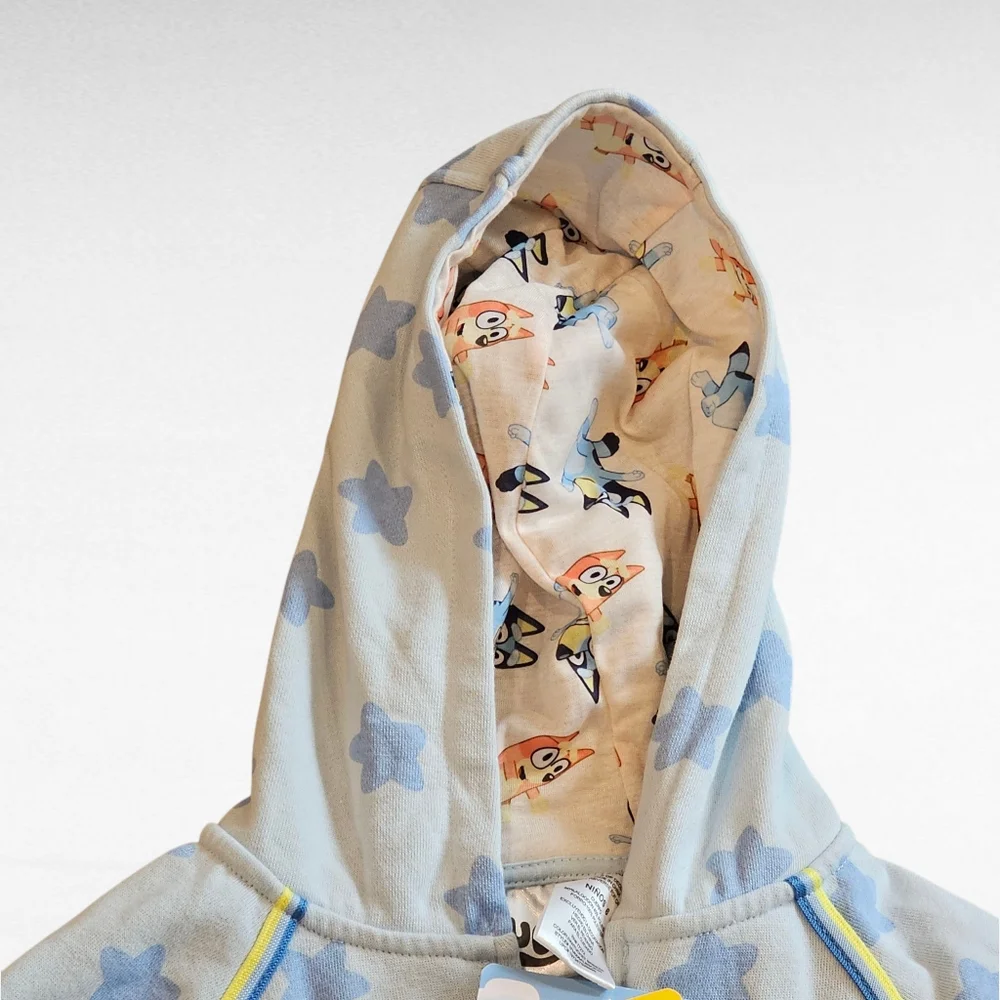 Bluey Zip Up Hoodie Jacket Size 6